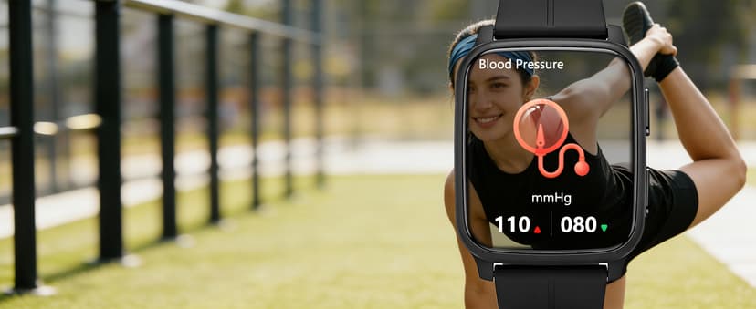 MorePro Fitness Tracker with 24/7 Heart Rate & Blood Pressure Monitor, Blood Oxygen & Sleep Tracker, Smart Watch with Step Calorie Counter, IP68 Waterproof Activity Tracker for Women Men Android iOS