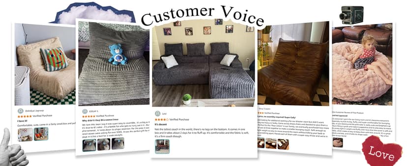 Bean Bag Chairs for Adults Giant Bean Bag Chair Memory Foam BeanBag Chair Bean Bag Sofa with Filler Faux Fur Fireside Beanbags Lazy Sofa for Living Room Bedroom Office (Bluegrey Plush, Single)