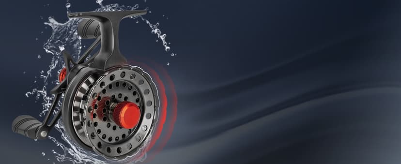 QualyQualy Ice Fishing Rod and Reel Combo 24 inch M/ML Inline Ice Fishing Combos 2 Different Tips for Walleye Perch Panfish and Trout