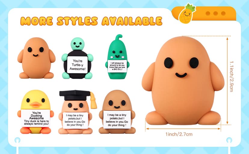 Tiny Figurines to Hide, Miniature Gifts with Motivational Quote, Birthday Encouragement Gifts for Coworker Staff Desk Decor Gejoy 25 Pcs Mini Rubber You Rock Toys You Rock Tiny Positive Figures B0DZCVB7QV
