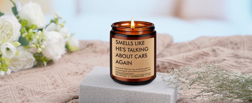 Car Lover Gifts for Men - Funny Christmas, Man Cave Decor, Garage, Birthday Ideas for Auto Mechanic Dad Husband Boyfriend Him Fairy's Gift Candle, Car Guy Gifts, Car Enthusiast Stuff, Automotive Gifts B0GWHQ4FHK