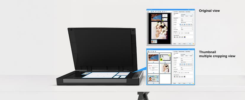 VIISAN 3120 A3 Flatbed Scanner, 1200 DPI, CIS Sensor, Scan 11.7" x 16.7" in 8 sec, Frameless, Auto-Scan, Document & Photo & Book Scanner, Design for Library, School and Soho. Supports Windows & Mac