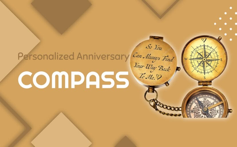 So You Can Always Find Your Way Back to Me/Personalized Compass/Anniversary giftfor him/her. Luxury Gift