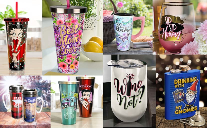 Spoontiques - 12815 Spoontiques A Christmas Story Leg Lamp Ceramic Travel Mug, 18 ounces, White