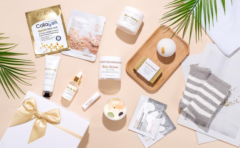 Spa Gifts for Women 13Pcs Mothers Day Gifts Happy Birthday Gift Baskets, Christmas Relaxing Home SPA Kit Bath Set Self Care Package Thank You Box for Mom Her Sister Teacher Friends Friendship