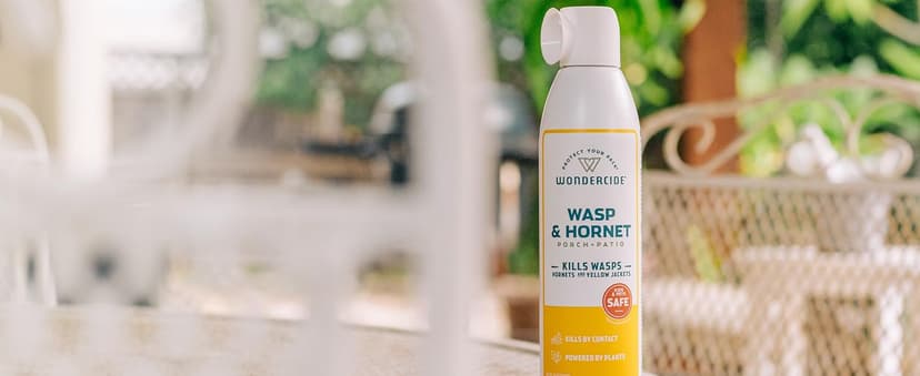 Wondercide - Wasp and Hornet Killer Aerosol Spray with Natural Essential Oils - Kill Wasps, Hornets,and Yellow Jackets - for Porch, Patio, and Outdoor Areas - Pet and Family Safe - 10 oz - 2 Pack