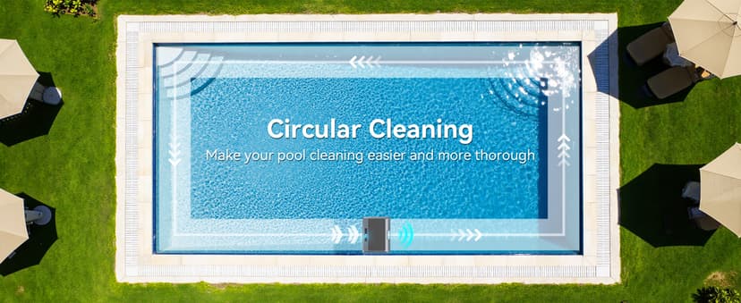 2026 Upgraded F1T Solar Powered Robotic Pool Skimmer Surface Cleaner with APP Support Dual Charging Options Smart Obstacle Avoidance 24/7 Continuous Cleaning Ideal for Above Ground Pool Gray