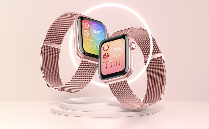 Zedoli Metal Band Compatible with Apple Watch Band 40mm 38mm 41mm 45mm 44mm 42mm 46mm for Women Men, Stainless Steel Milanese Mesh Loop Magnetic Wristbands for iWatch Series 11 10 9 8 7 6 5 4 3 2 1 SE