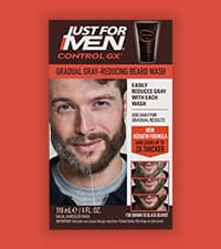 Just for Men Control GX Grey Reducing Shampoo, Gradual Hair Color with Keratin for Stronger Thicker and Healthier Looking Hair, 4 Fl Oz - Pack of 1 (Packaging May Vary)