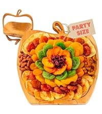 Dried Fruit and Nut Gift Basket, Healthy Assorted Natural Snack Gift Tray, Extra Large Variety Food Tray Party Platter- Easter, Holiday, Birthday, Sympathy, Office, Men, Woman, Him, Her Husband, Wife, Families, Bonnie and Pop