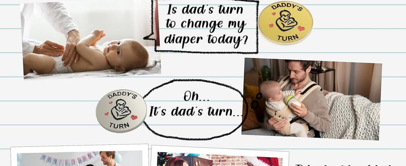 Lovely New Parent Decision Coin as New Parents Gifts for Couples, Double-Sided Coin as New Baby Gifts, Funny Gifts for New Mom Dad