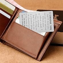 TANWIH I Choose You Wallet Card for Him, Wedding Gifts for Groom from Bride, Fiance Gifts for Him, To My Husband On Our Wedding Day, I Love You Card for Men, Engagement, Valentines Day