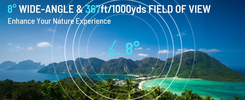 15x55 UHD Binoculars for Adults – High Powered Large View, BAK4 Prism, Waterproof & Lightweight for Bird Watching, Hunting,Hiking, Travel, Cruise, Sports with Phone Adapter (Blue)