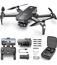 Holy Stone HS720R 3 Axis Gimbal GPS Drones with Camera for Adults 4K EIS; FPV RC Drone, Foldable Quadcopter with 10000 Feet Video Transmission Control Range, Brushless Motor, Follow Me, Auto Return