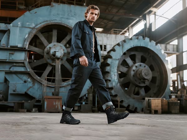 SUADEX Steel Toe Boots for Men Women Waterproof Arch Support Work Construction Indestructible Safety Boots