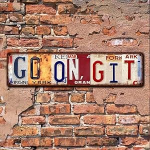 Street Sign Gift for Father Vintage Papa's Garage Wall Decor Metal Tin Signs B0DCW43G3J