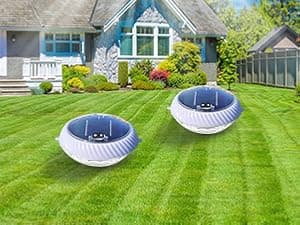 Askyli Floating Pool Lights Solar with Remote, 7.6 Inch RGB Up and Down Color Changing Solar Pool Lights That Float with Dynamic Lighting Effects, Floating Light for Pools, Party, Decor(2)