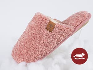 EverFoams Women's Fuzzy Slip-on Slippers Warm Cozy Soft Lightweight Memory Foam Indoor House Shoes