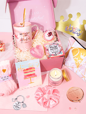 Jumway Not A Day Over Fabulous Mug Gifts Set- Birthday Gifts for Women - Funny Birthday Gift Ideas for Her,Friends, Coworkers, Her, Wife, Mom, Daughter, Sister, Aunt Ceramic Marble Mug 14 Oz