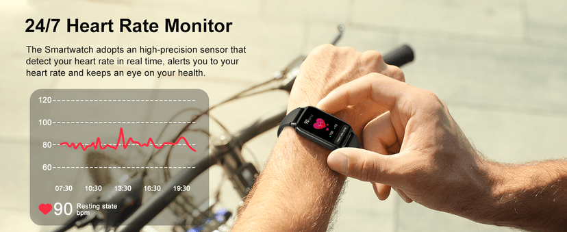 Smart Watch for Men Women, 1.57" Smartwatch (Answer/Make Call) , Fitness Tracker with 110+ Sport Modes, Heart Rate/Sleep Monitor, IP68 Waterproof, Bluetooth Calls, Smartwatches for Android iOS Black