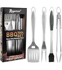 ROMANTICIST Kitchen Knife Sets, 10PCS High Carbon Stainless Steel Knife Sets with Block, Black Knife Block Set, Knives Set for Kitchen with Anti-slip Handle, Exquisite Knives Set New Home Essentials B0FL25YQ5J