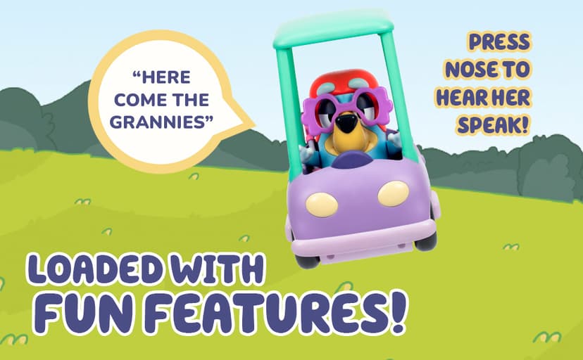 Bluey Shopping List Game, Join Bluey, Bingo, Bandit & Chilli On A Fun Supermarket Adventure, Race to Fill Your Trolley in This Fun Memory and Matching Game, for Ages 3+, 2-4 Players