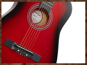 Ashthorpe 38-inch Beginner Acoustic Guitar Package (Black), Basic Starter Kit w/Gig Bag, Strings, Strap, Tuner, Pitch Pipe, Picks