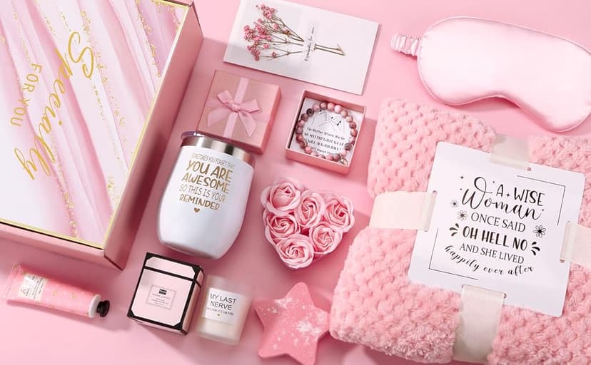 Best Friend Birthday Gifts for Women Self Care Package, Funny Friendship Gifts for Friends Female Bestie BFF Sisters, Christmas Gift for Bestfriend Mom Her Wife Girlfriend, Unique Spa Gift Baskets