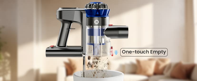 Cordless Vacuum Cleaner, 500W/40Kpa Vacuum Cleaners for Home, 60Mins Stick Vacuum with LED Display, Anti-Tangle & Wall Mount Charging, 8 in 1 Lightweight Vacuum for Hard Floors Carpet Pet Hair