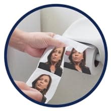 Joe Biden Funny Political Toilet Paper Roll by Gagster - TP Prank Democrat & Republican Election Party Joke Gifts,White Elephant Gift Exchange, Secret Santa, Make your Butt Laugh