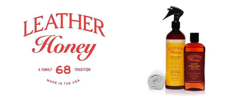 Leather Honey Leather Cleaner Spray: UV Protectant, Non-Toxic & Made in the USA Since 1968. Cleans & Protects Leather, Faux & Vinyl - Couches, Car Seats, Purses, Shoes, Bags & Tack. Safe for Any Color