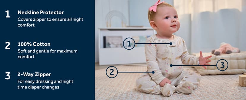 Gerber baby-girls 4 Pack Sleep N' Play Footie