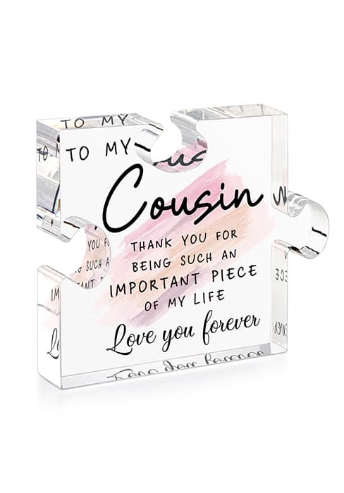 Bestie Gifts for Women Friendship - 0.6" Thickness Acrylic Puzzle & Gift Box,Gifts for Friends Female,Friend Keepsake for Women Birthday,Bff Soul Sister Work Bestie Gift for Thankgiving Present