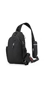 DEYACE Small Sling Bag for Men, Tactical Inspired Waterproof Utility EDC Mini Crossbody Chest Bag for Travel Work Sport