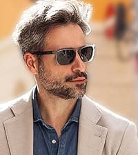 ZENOTTIC Polarized Sunglasses for Men Lightweight TR90 Frame UV400 Protection Square Sun Glasses