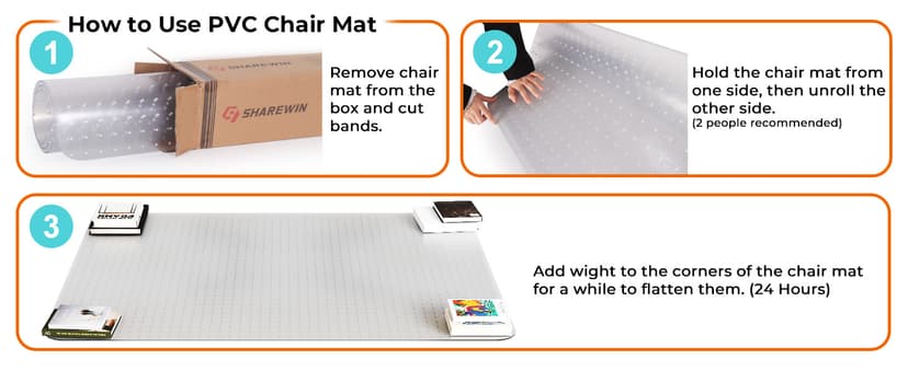 Office Chair Mat for Carpeted Floors, 48" x 30" Desk Chair Mat for Rolling Chairs on Low Pile Carpets, Easy Glide Floor Mat for Home, Gaming