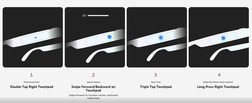 AI Smart Glasses with ChatGPT, 8MP Camera Glasses with Camera and Audio, AI Translation Sunglasses with 164 Languages, Bluetooth Sunglasses with Voice /Calling, 8-Hour Music Playback, Gradient Blue