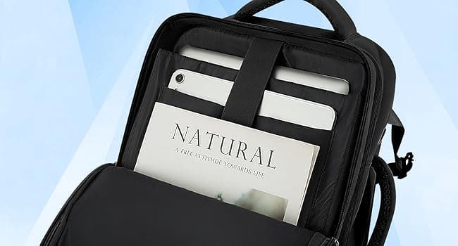 Sinaliy Travel Backpack for Men Women, Personal Item Travel Bag with Multi-Pockets, Airline Approved Carry on Backpack Fits 16inch Laptop, Waterproof Casual Backpack for College,Travel, Work