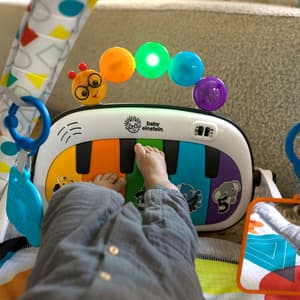 Baby Einstein 4-in-1 Kickin' Tunes Music and Language Play Gym and Piano Tummy Time Activity Mat