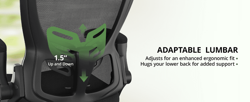 Office Chair Ergonomic Desk Chair, 330LBS Capacity, High Back Computer Chair with Lumbar Support, Flip-up Armrests Swivel Task Chairs for Long Hours Work