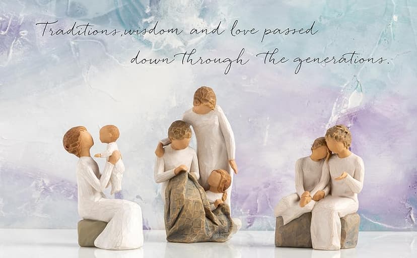 Willow Tree Grandmother, A Unique Love That Transcends The Years, Celebrate New Beginnings, Babies, Families, Loving Relationships Between Parent, Grandparent and Child, Sculpted Hand-Painted Figure