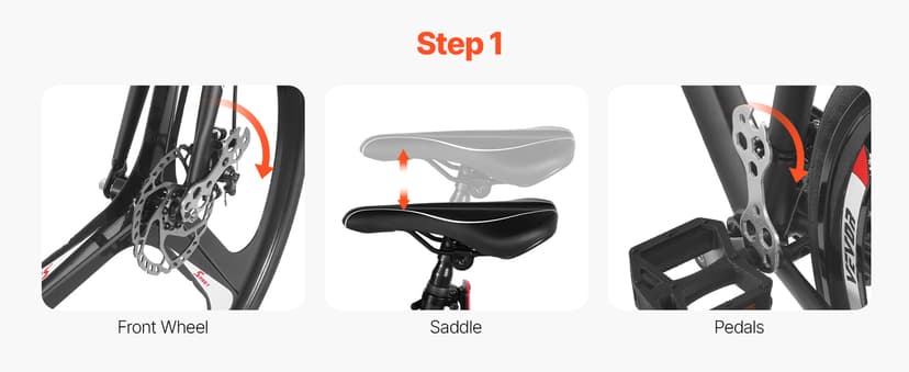 VEVOR Road Bike, 700C Wheels Racing Bike, Shimano Drivetrain City Commuter Road Bicycle, Urban Adult Sport Bicycle with Drop Bar, for Men and Women