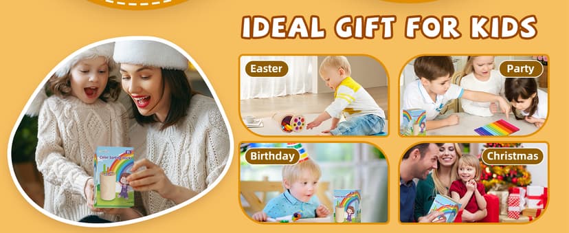 Montessori Toys for 1+ Year Old, Toddler 18 Month Old Toy Color Sorting Preschool Learning Activities, Fine Motor Skills Sensory Toys for Toddlers 1-3, 1 2 3 Year Old Girl Boy Baby Gifts