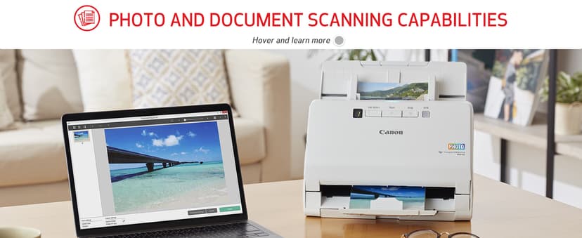 Canon imageFORMULA RS40 - Photo and Document Scanner, Auto Document Feeder, Windows and Mac, Scans Old and New Photos in Varying Sizes, USB Interface