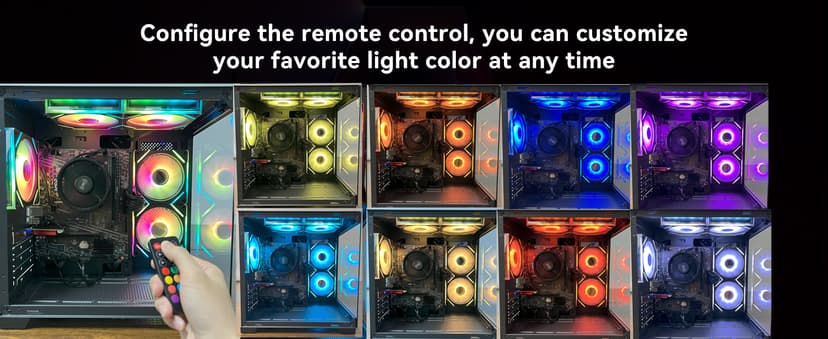 YAWYORE Gaming PC Desktop Computer AMD Ryzen 5 5600GT,16GB DDR4 3200MHz,1TB M.2 NVMe PCle,550W 80PLUS PSU,WiFi,Game Design Office Console,Sea View Room, Towers Prebuilt PC (Black)