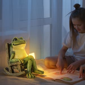 Miniature Frog Garden Statue Gifts Christmas Decorations Fairy Garden Accessories Outdoor Lights Solar Garden Frog Decor Art Housewarming Gift for Patio,Yard,Lawn Ornament,3.89"x2.36"x3.93