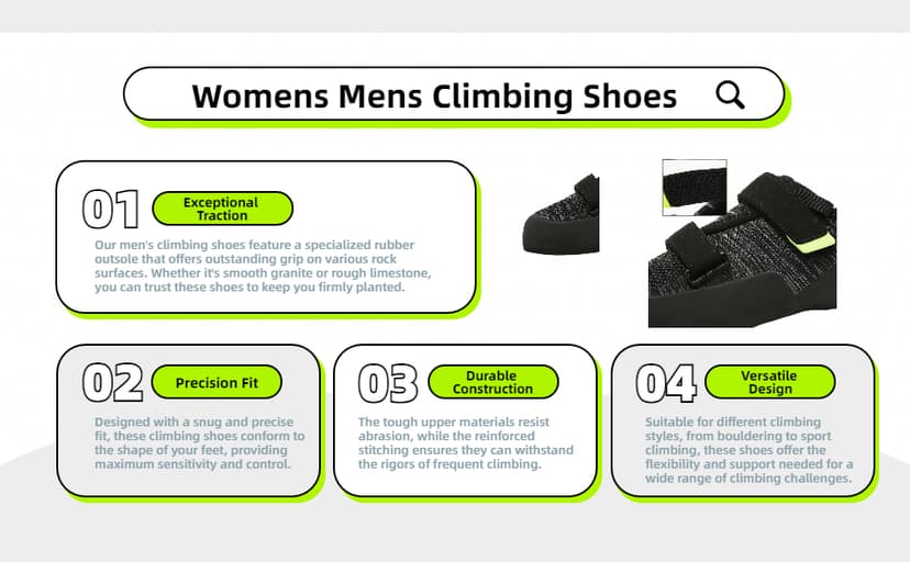 SoleEase Entry-Level All-Around Men & Women Climbing Shoes for Gym and Sport Climbing