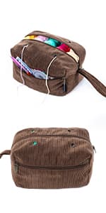 Crochet Bag Organizer - Knitting Bag - Yarn Storage Organizer - Yarn Bag for Crocheting - Yarn Holder for Crochet Accessories, Knitting Needles, Crochet Hooks, Crocheting & Knitting Gifts,