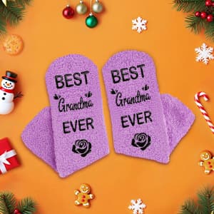 Juesly Christmas Gift for Women Mom Sister - Fuzzy Stocking Stuffers Birthday for Grandma Dog Cat Lover B0FJXQBZ96