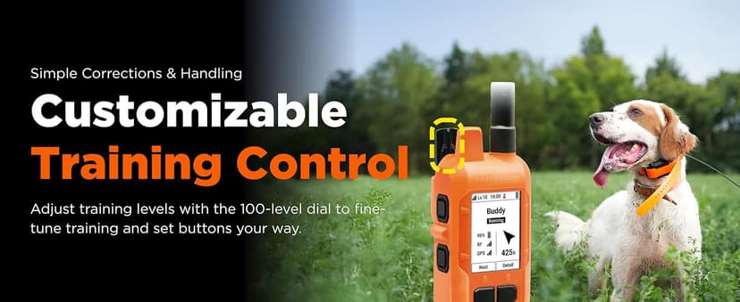 Dogtra PATHFINDER2 MINI Compass Live GPS Dog Tracking & Training System - 4-Mile Range E-Collar Handheld with No Subscription, Offline Maps, GPS Fence, Expandable up to 21 Dogs, for Dogs 15+ lbs